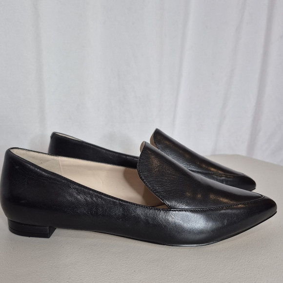 Cole Haan Grand.0S Valantina Loafer Black Leather Pointed Toe Women's Size 9 - Picture 1 of 12